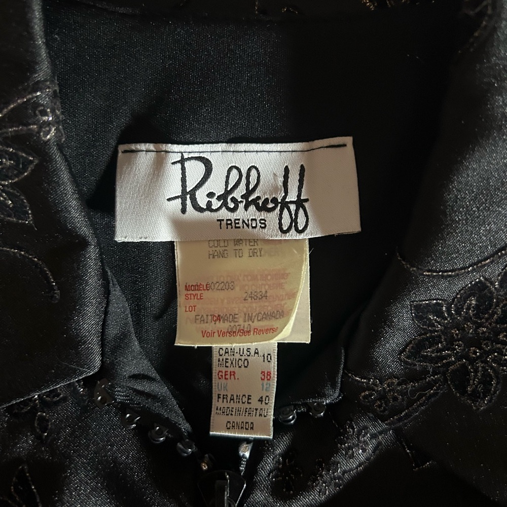 Joseph Ribkoff Black Floral pant set - Picture 7 of 15